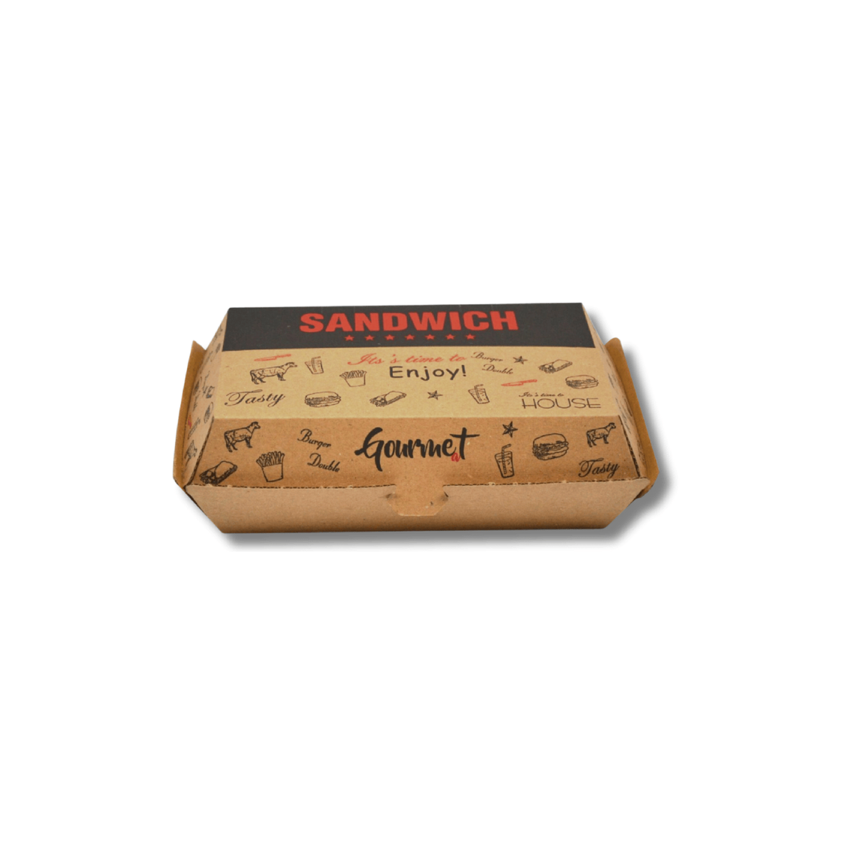 Box sandwich en carton premium qualités 200 pcs