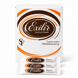 EXILIR – SUCRE EN POUDRE EN SACHETS (750 × 4 G)