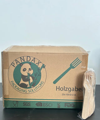 FOURCHETTES EN BOIS 100 PCS * 20