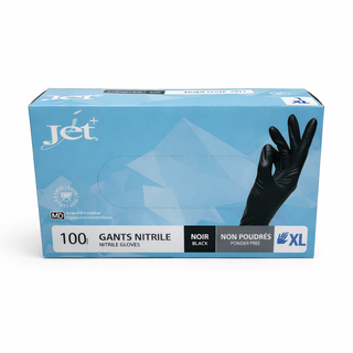 GANT NITRILE NOIR 100 PCS,  M-L-XL