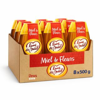 Miel de Fleurs Lune de Miel – Bal -  Pack 500g x 8