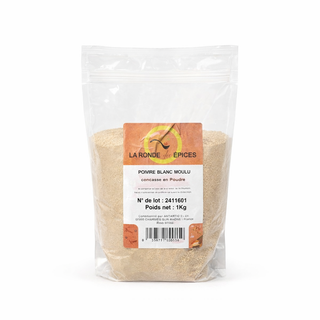 POIVRE BLANC MOULU 1 KG