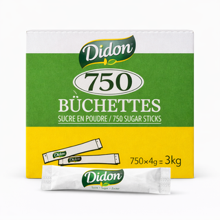 Didon Sucre en Bûchettes – 750 x 4g